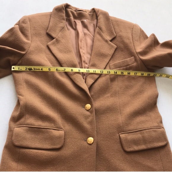 Classic Tan Wool Blazer - Picture 5 of 13